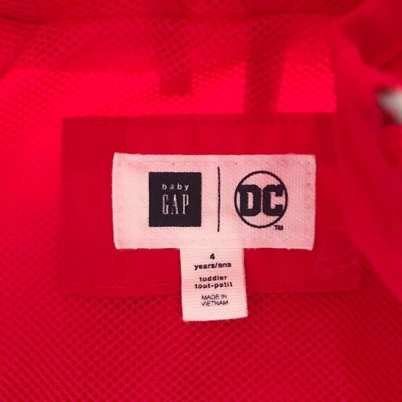 BABygap x DC superman hooded jacket VGUC - missing cape  4T - Picture 5 of 7